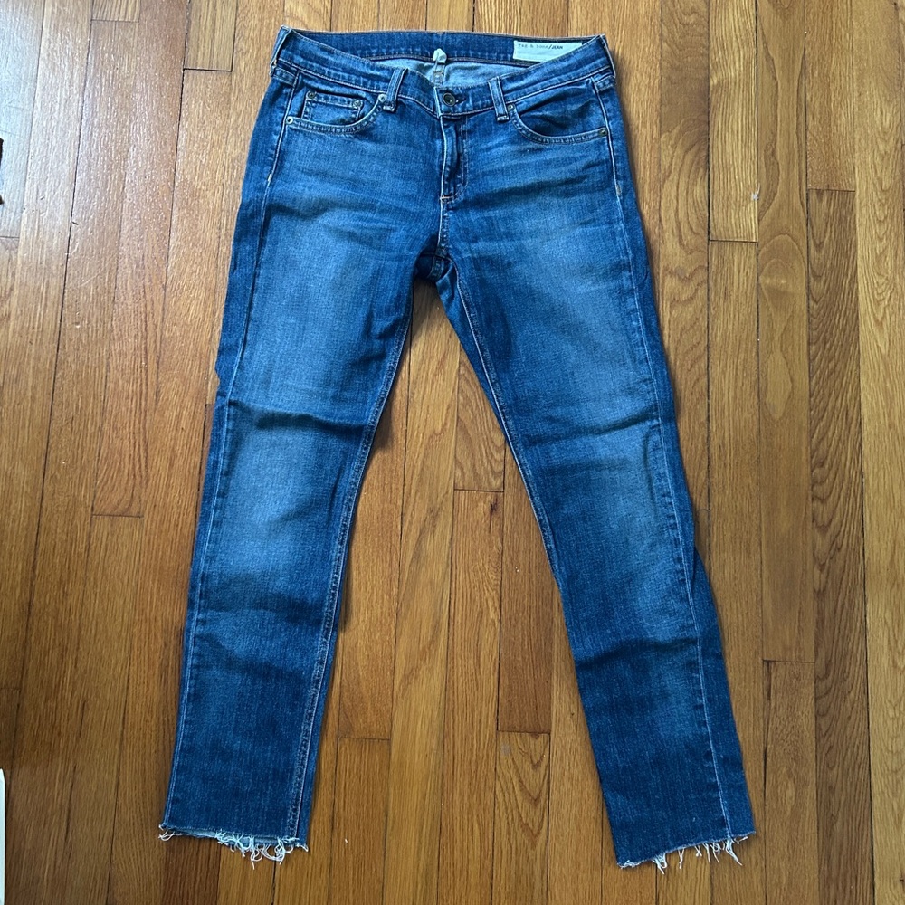 rag & bone Amelie Mid Rise Straight Jeans Women's 27 – Medium Blue wash